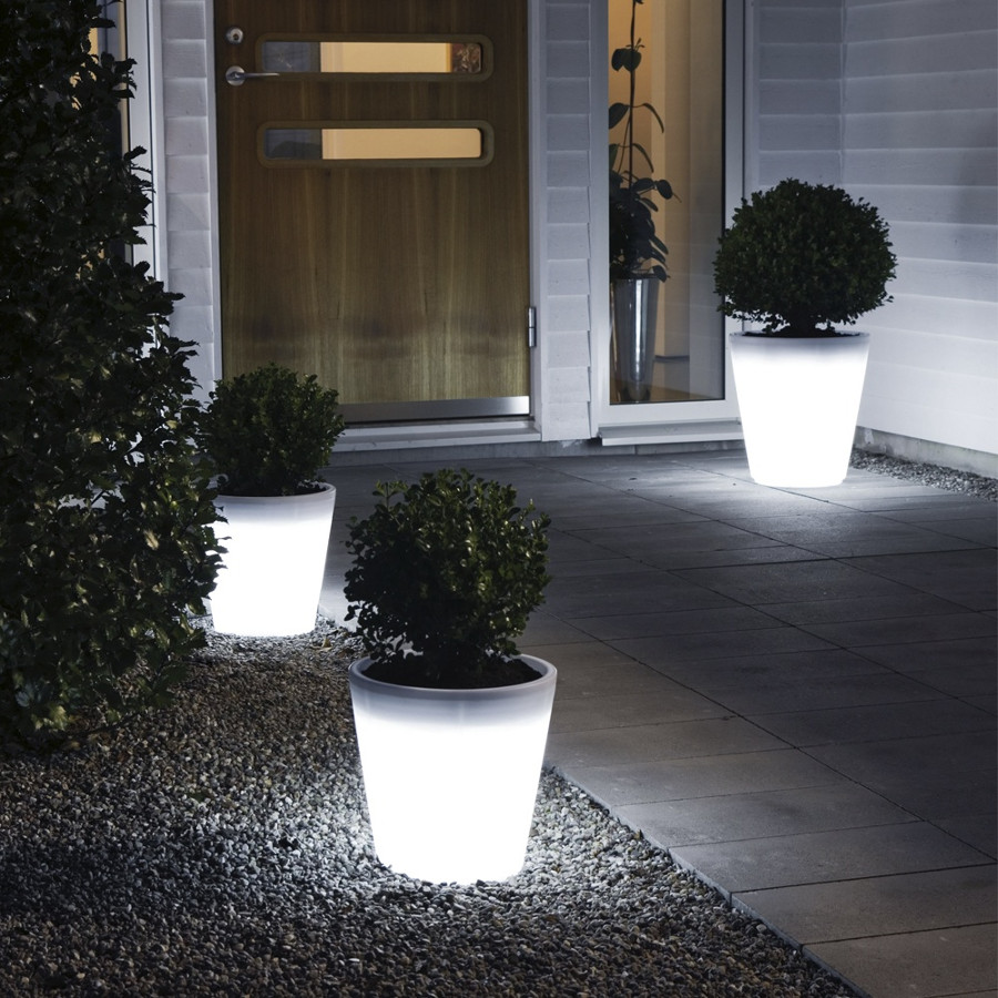 Lichtgevende plantenpotten