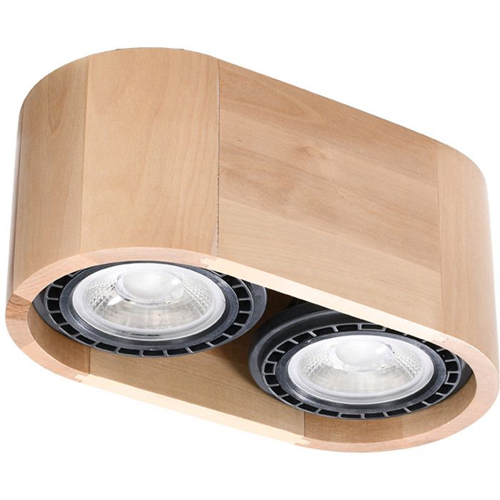 Sollux Basic SL.0914 houten ES111 plafondlamp