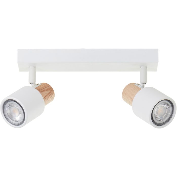 Brilliant Pini 10146/75 wit met houten spot