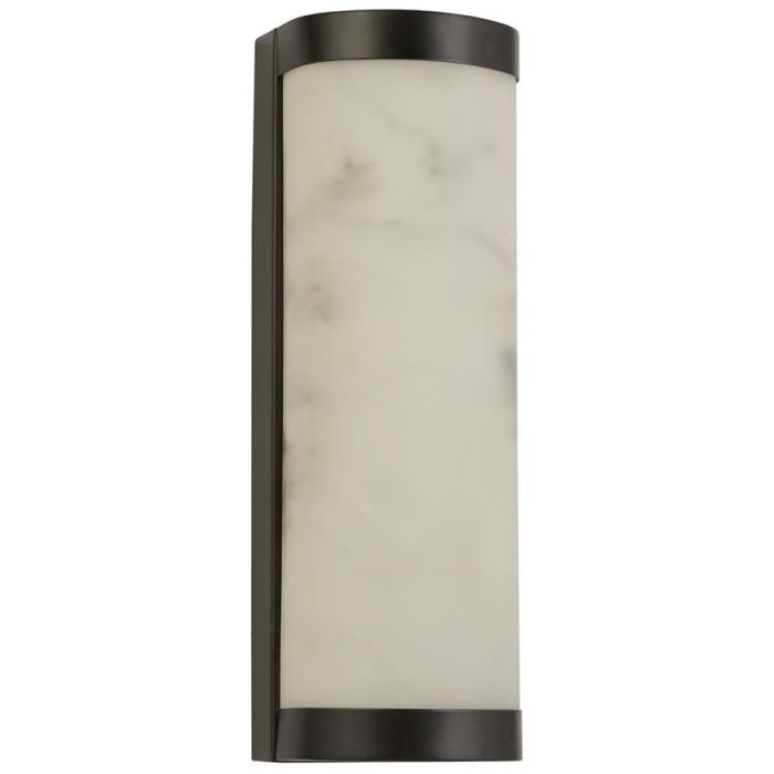 Searchlight Nile 10887BK badkamerlamp met kap van resin met marmerlook