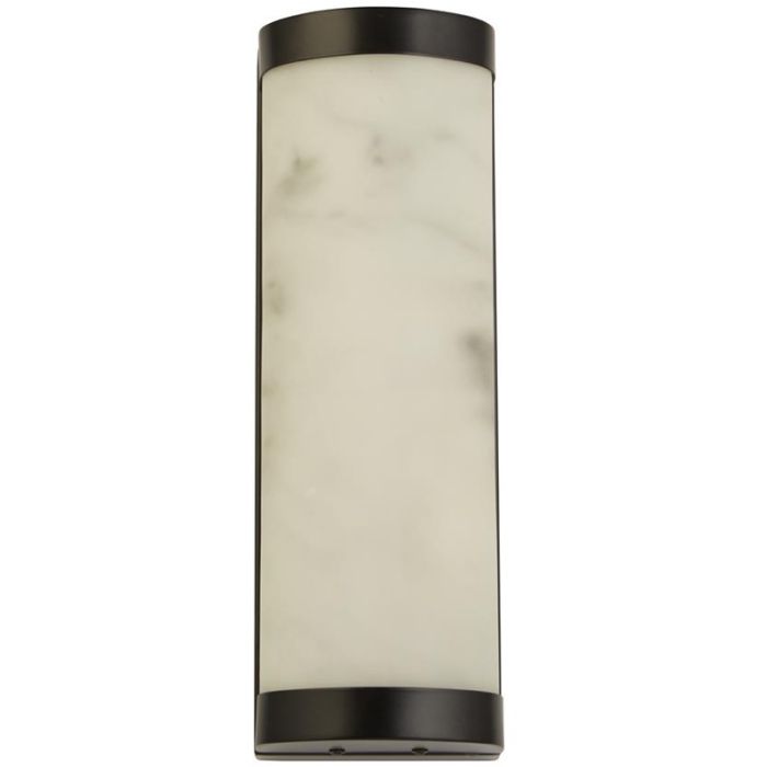 Searchlight Nile 10889BK zwart marmerkleurige badkamerlamp