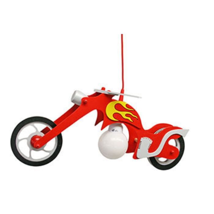 Hanglamp Chopper rood 65cm