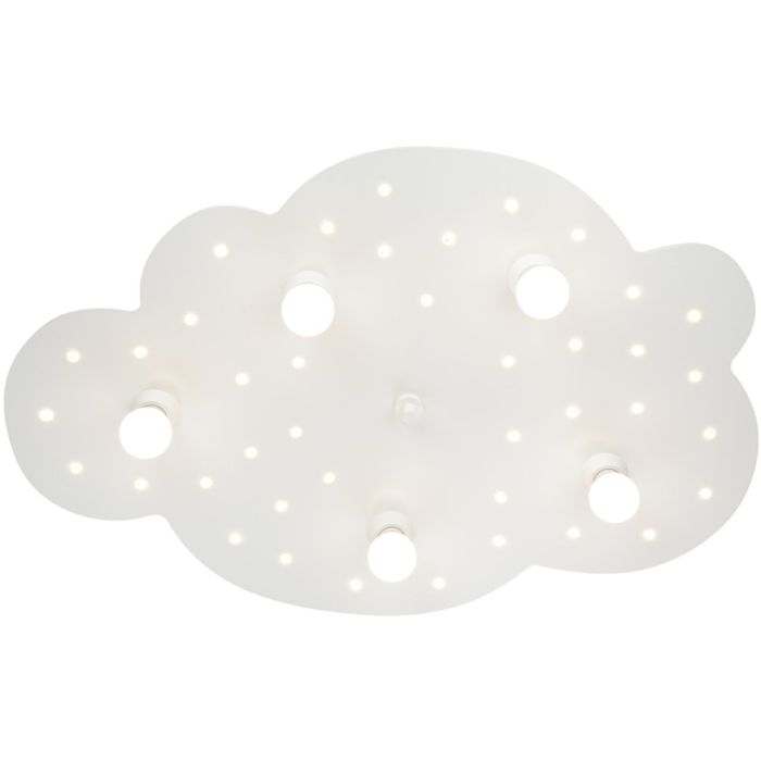 Elobra Wolk 126295 witte kinder plafondlamp