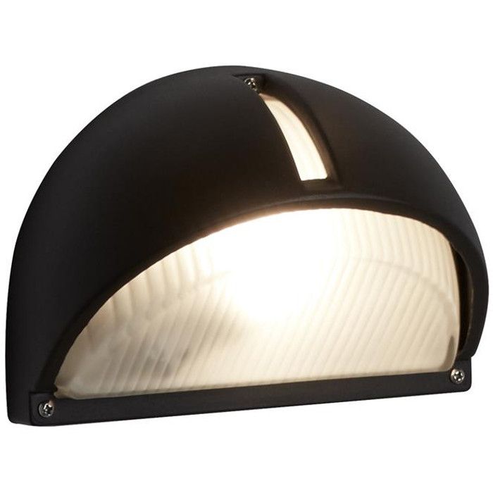 Searchlight Kentucky 130 zwarte buitenlamp met ribbelglazen venster