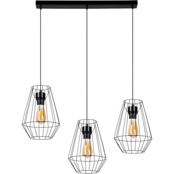 Britop Endorfina 1324304 hanglamp van zwart metaaldraad
