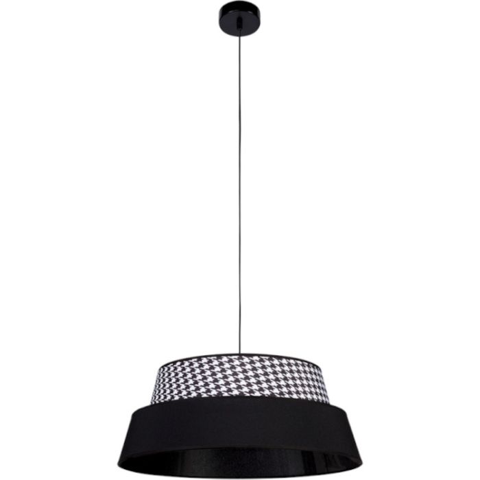 Britop Preto 150039104 zwart witte hanglamp van textiel