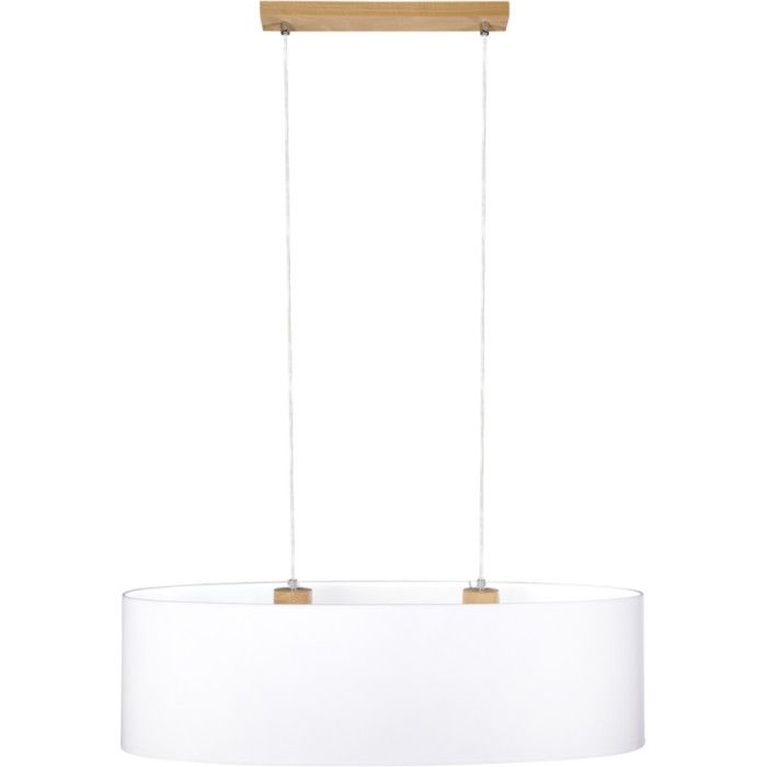 Britop Dove 17380274 eikenhouten hanglamp met witte kap