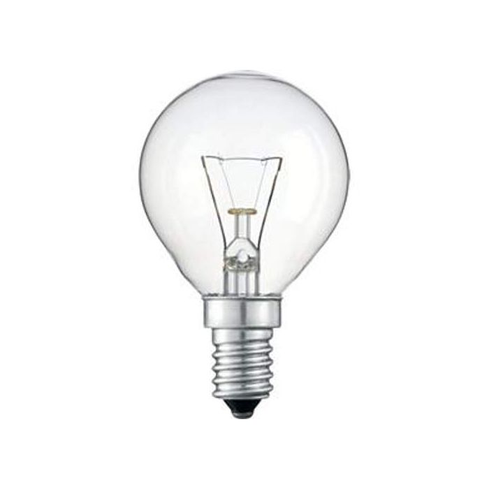 P45 E14 gloeilamp kogel 25w helder