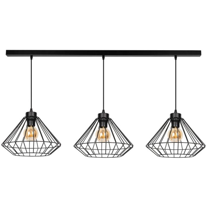 Britop Raquelle 187149304 zwarte hanglamp van metaaldraad
