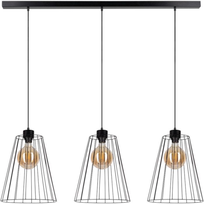 Hanglamp Swan 19349304 hanglamp met drie kappen van metaaldraad