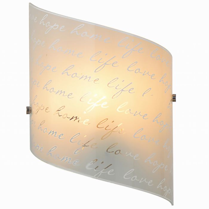 Trio Signa 202500101 wandlamp home life love hope