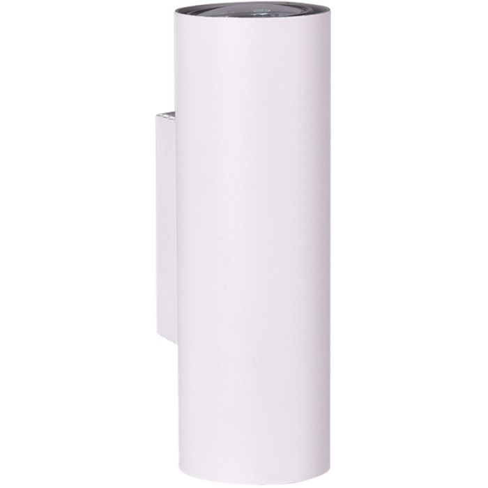 Trio Marley 212400201 witte buisvormige wandlamp van metaal voor twee GU10 lampen