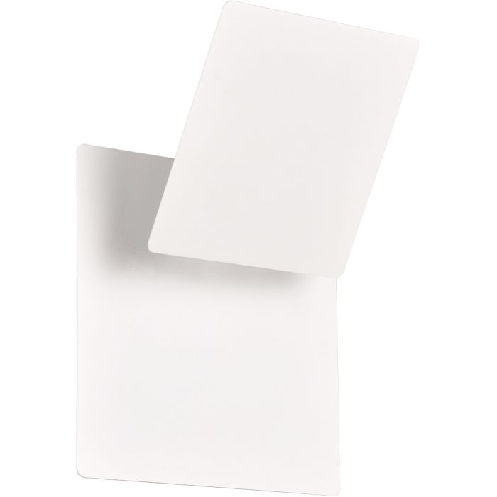 Trio Mio 240319131 witte wandlamp met naar boven gedraaide draaibaar vierkant voor indirect licht