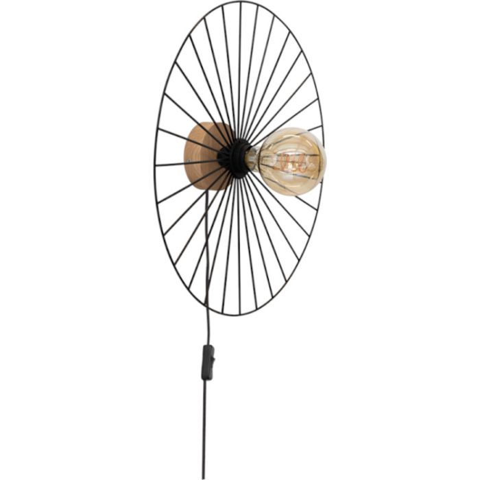 Britop Antonella 289249174 zwarte wandlamp van metaaldraad