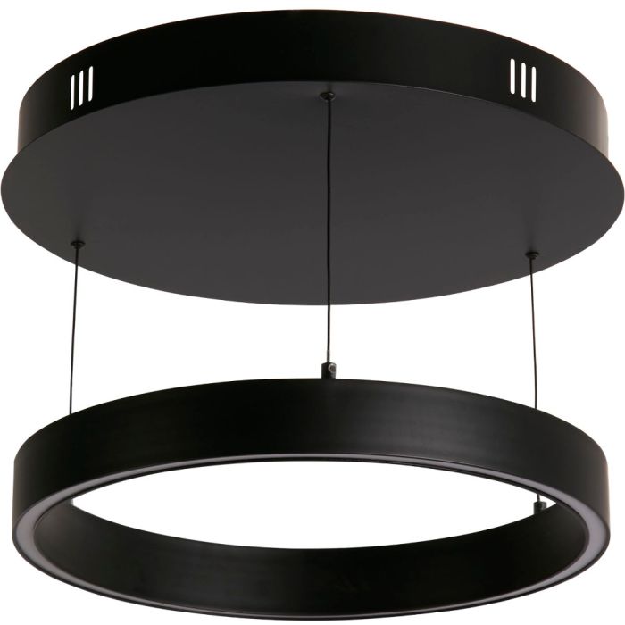 Searchlight Layla 30410BK zwarte ringvormige hanglamp