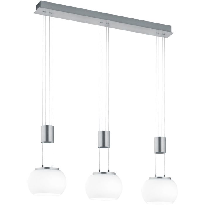 Trio Madison 342010307 stalen hanglamp met trekpendels