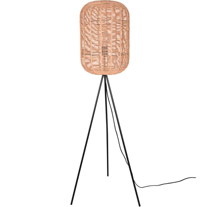 Trio Runa 403000132 zwarte tripod met grote kap van sisal touw