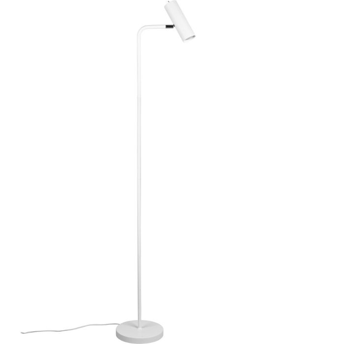 Trio Marley 412400131 witte vloerlamp met spot met schakelaar als leeslamp
