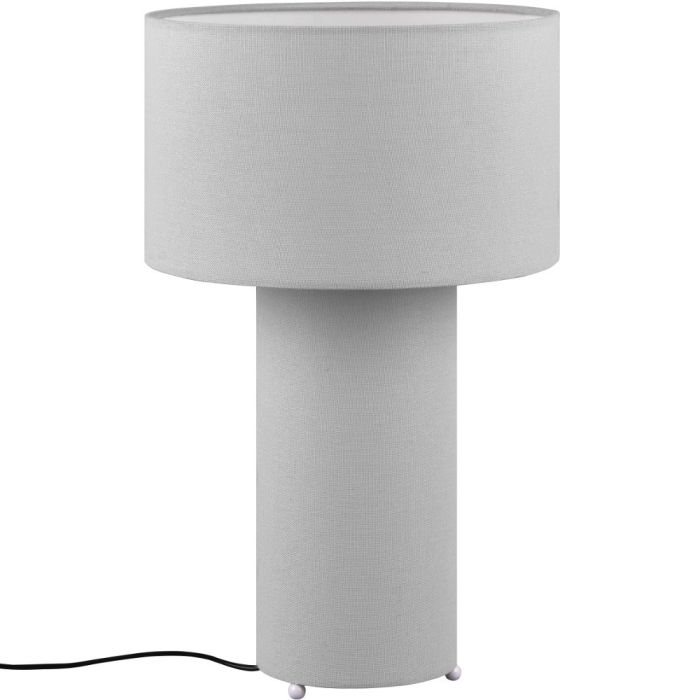 Trio Bale 505200177 tafellamp met zowel de voet als de kap van warm grijs textiel