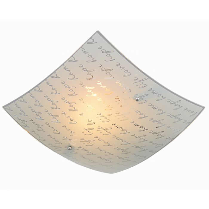 Trio Signa 602500101 mat glazen plafonniere home life love hope