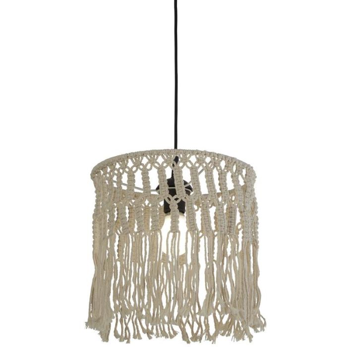 Searchlight Macrame 60471CW hanglamp van macrame