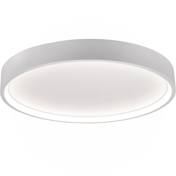 Trio Doha 641310231 mat witte plafonniere met LED paneel en LED ring