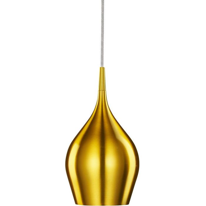 Searchlight Vibrant 6461-12GO goud kleurige hanglamp met een diameter van 12cm van glanzend metaal