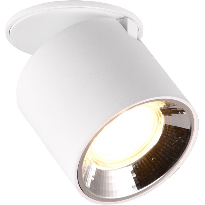Trio Guayana 651000131 witte richtbare spot met reflector, ingebouwd