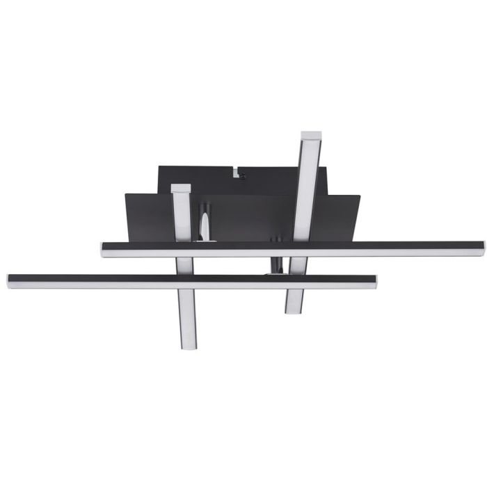 Searchlight Matrix 694-4BK zwarte plafonniere met 4 lichtbalken