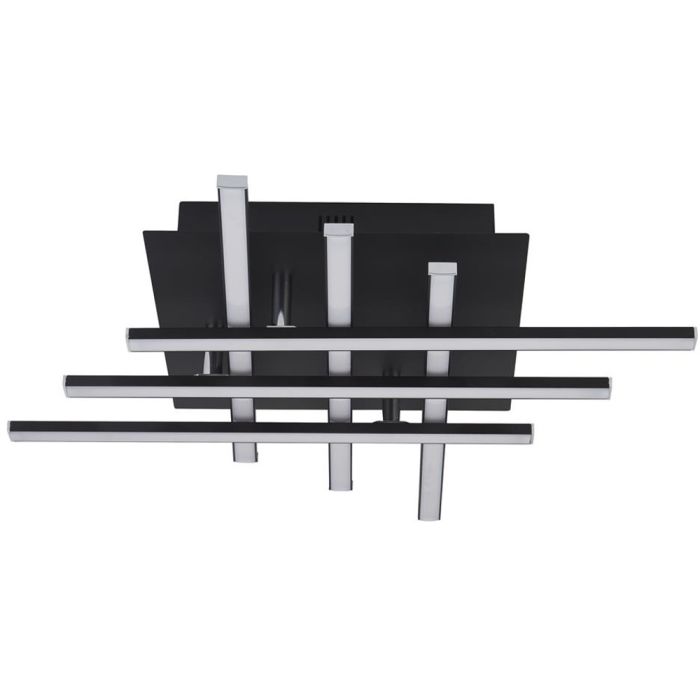 Searchlight Matrix 696-6BK zwarte plafonniere met 6 lichtbalken