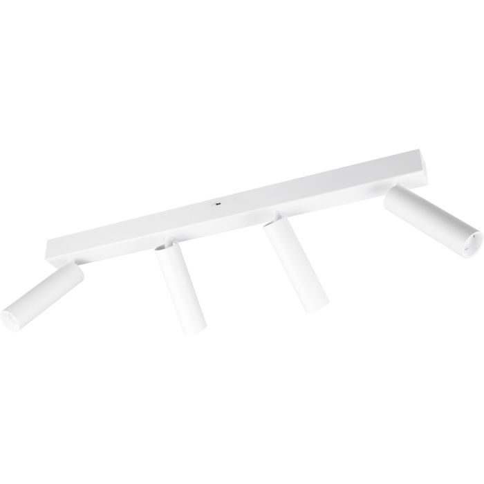 Trio Ambala 849210431 witte spot met vier cilindervormige dunne spotjes met bevestigingsbalkje met schakelaar om de lichtkleur in te stellen