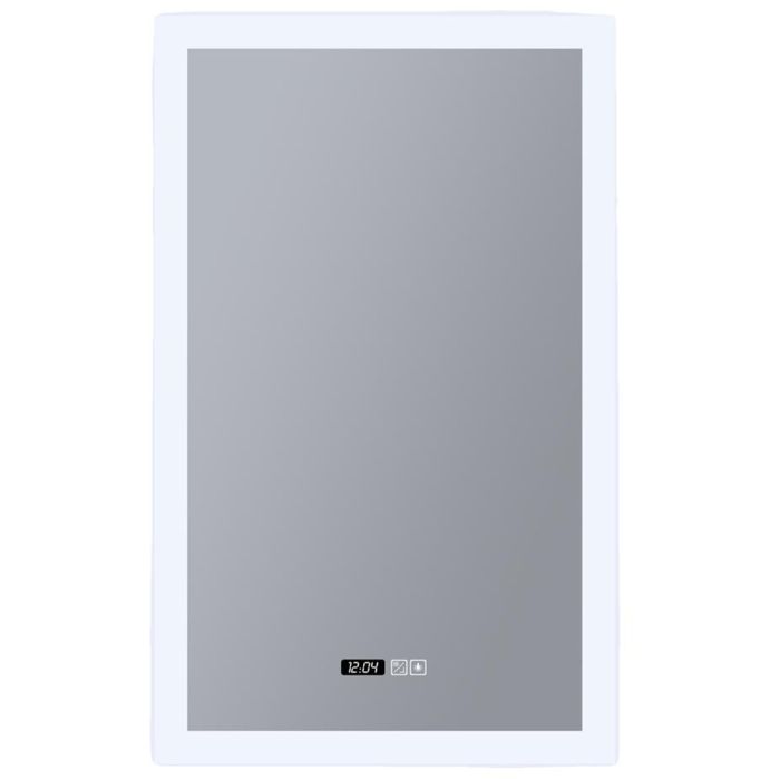 Badkamerspiegel met verlichting en klok 60*90cm