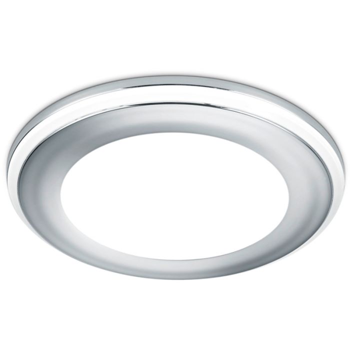 Trio Aura 652310106 chromen inbouwspot met LED paneeltje en LED rand
