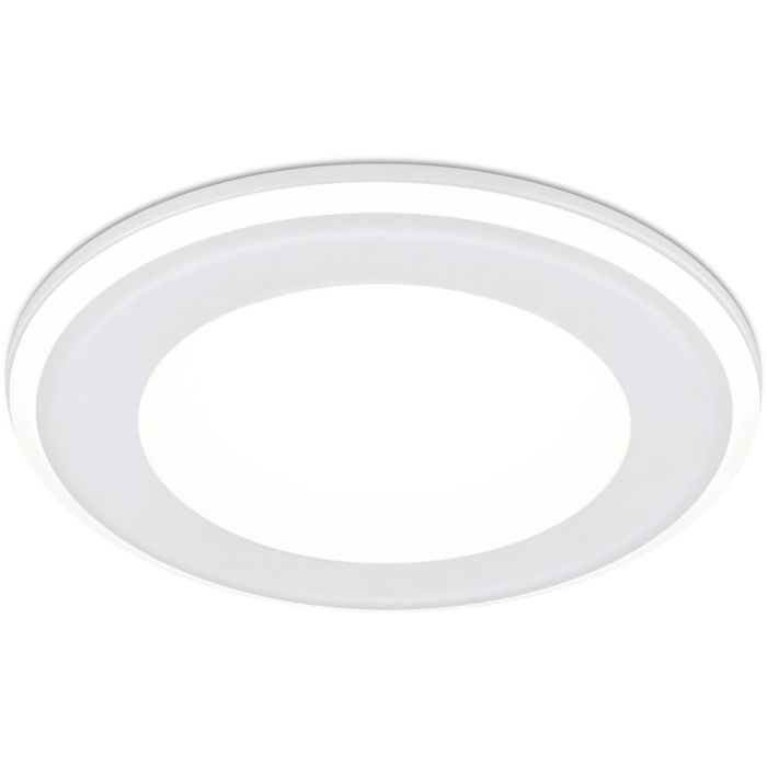 Trio Aura 652410131 witte inbouwspot met LED paneeltje en LED rand