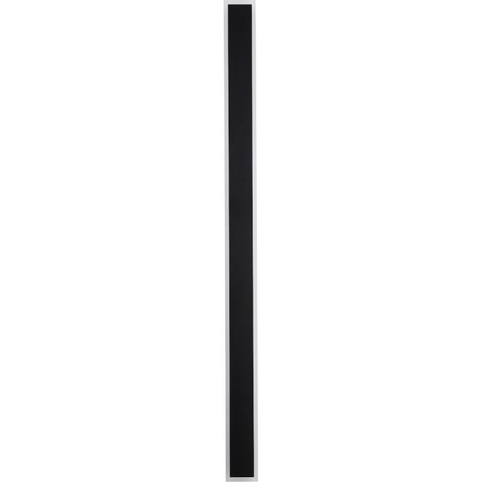 Searchlight Bordo zwarte wandlamp van 120cm hoog in de vorm van een rechthoekig balkje met LED langs de zijden