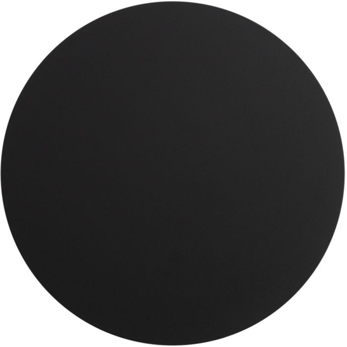 zwarte ronde wandlamp Borgen van 30 cm in diameter voor indirect licht langs de muur