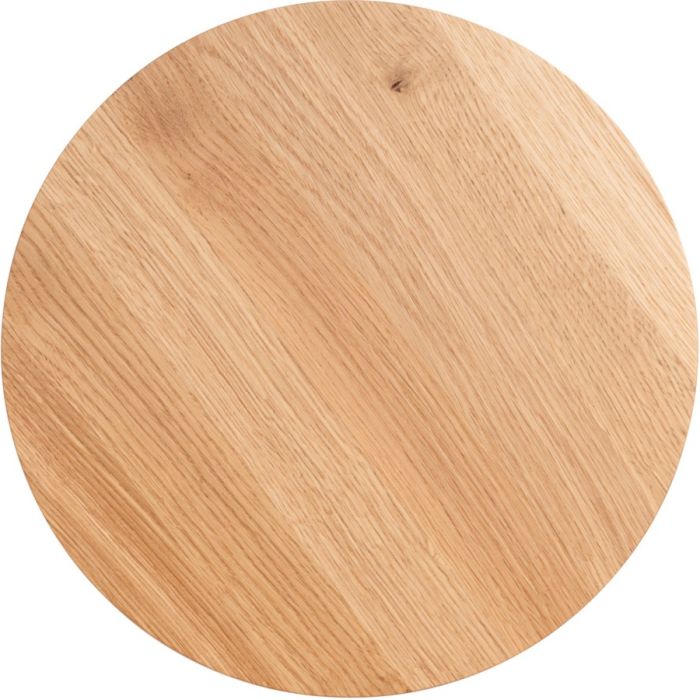 eikenhout ronde wandlamp Borgen van 30 cm in diameter voor indirect licht langs de muur