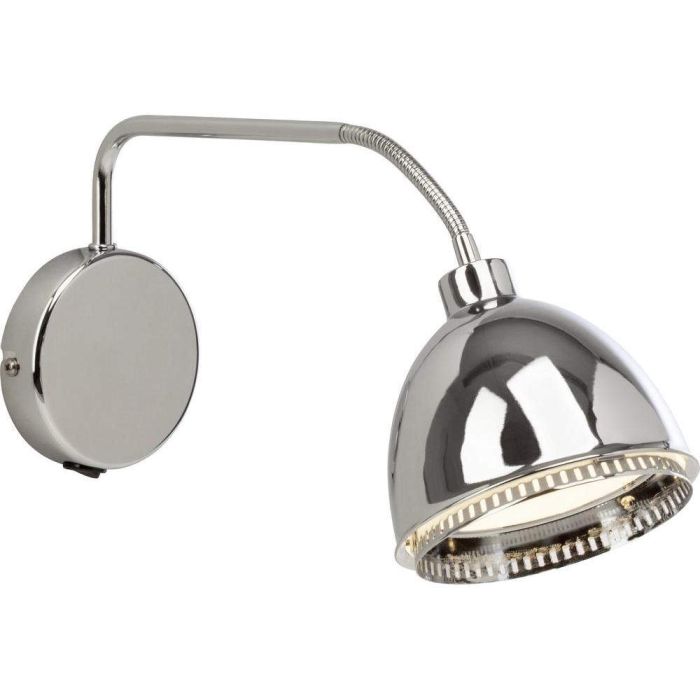 Brilliant Skirt 94385/15 chromen wandlamp met richtbare spot