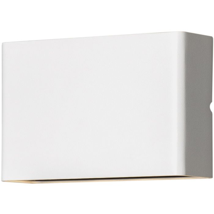 Konstsmide Chieri witte wandlamp van 17 cm breed voor buiten met meerdere lichtpunten voor een bijzonder lichteffect op de muur