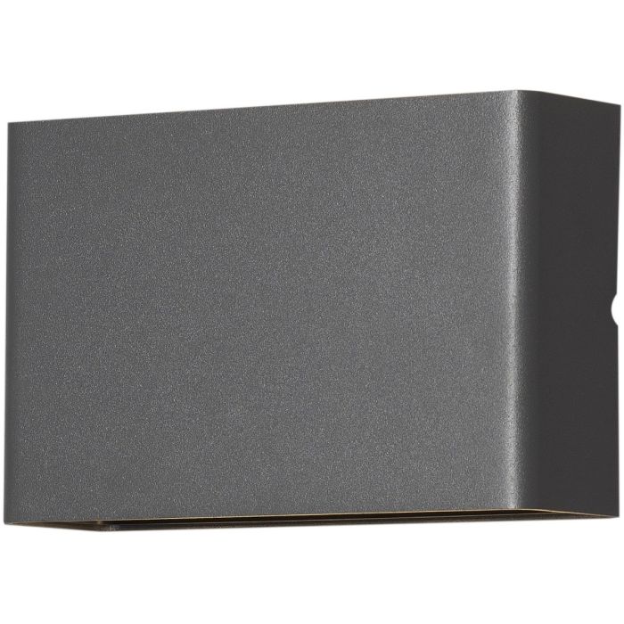 Konstsmide Chieri antraciet grijze wandlamp van 17 cm breed voor buiten met meerdere lichtpunten voor een bijzonder lichteffect op de muur