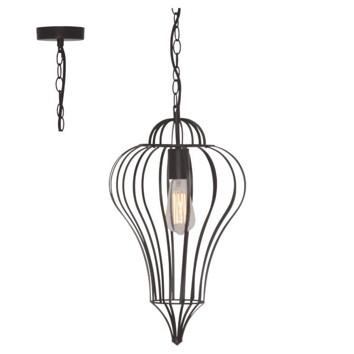 Freelight Divide H1302Z hanglamp zwart