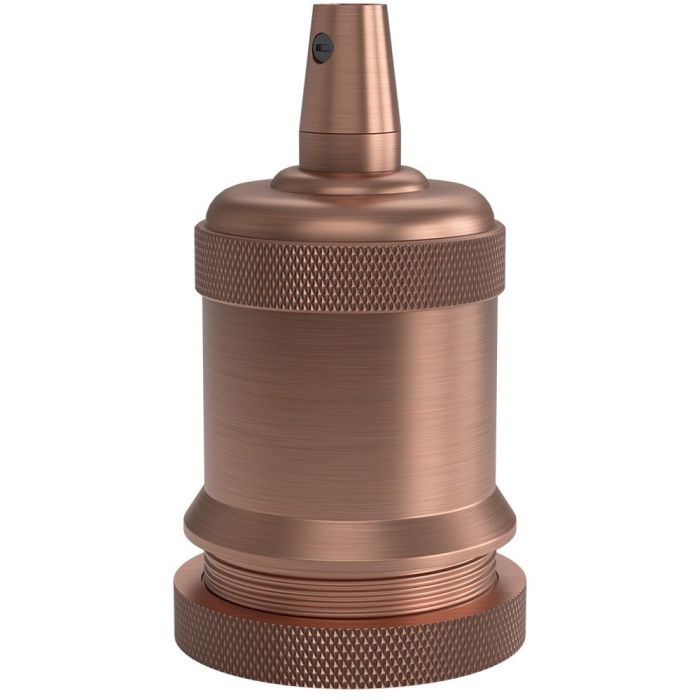 940462 Calex lamphouder E27 aluminium model piek M-003 mat koper, max.250V-60W