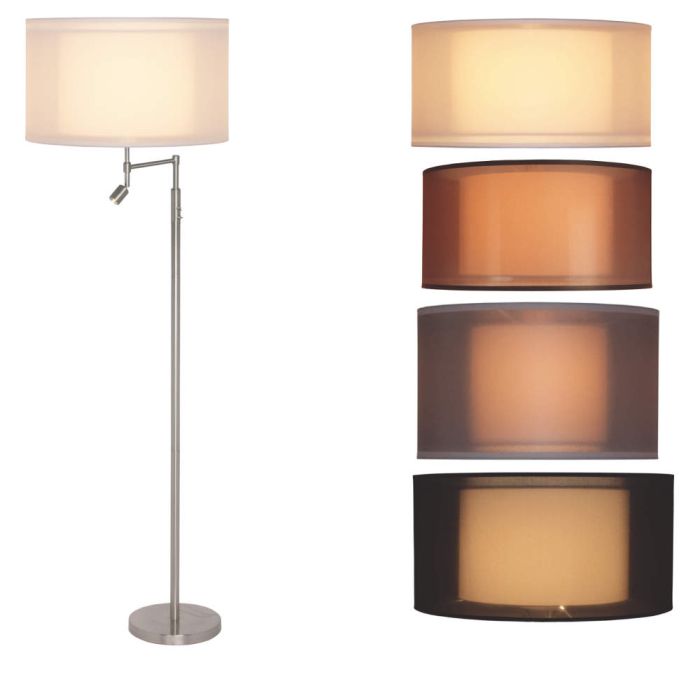 Freelight Arizona S1708S vloerlamp staal