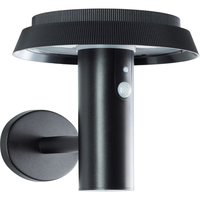 Brilliant Alvero G40430/06 wandlamp met solar en bewegingsmelder