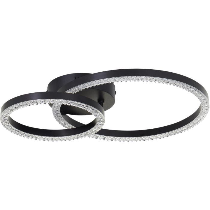 Brilliant Aurelia G80766/06 zwarte plafonniere