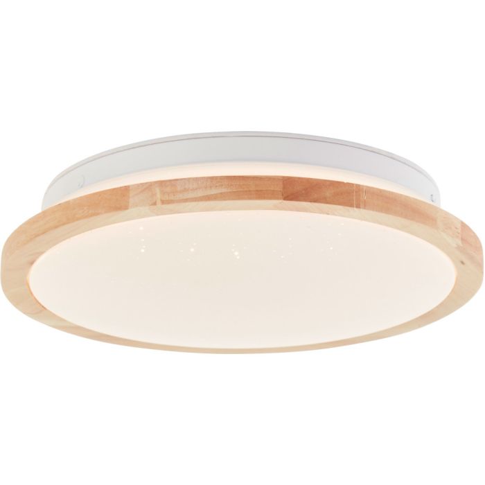 Brilliant Farrica starry G97135/75 houten plafonniere met sterrenlook