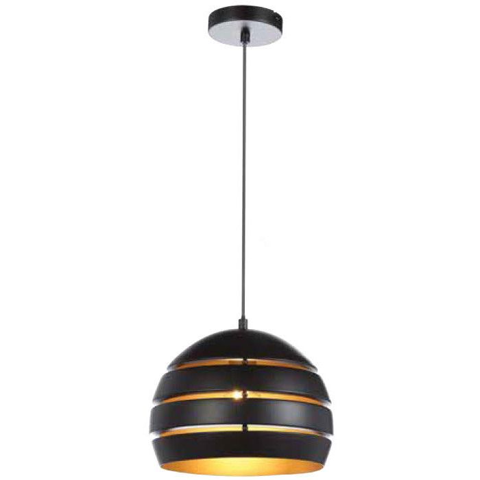 Freelight Djarin H0628Z zwart met goudkleurige hanglamp