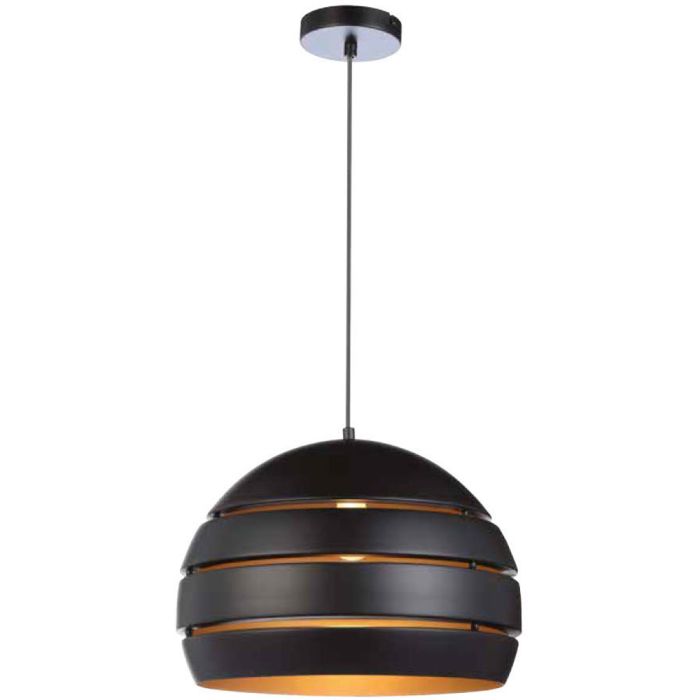 Freelight Djarin H0648Z zwart met goudkleurige hanglamp