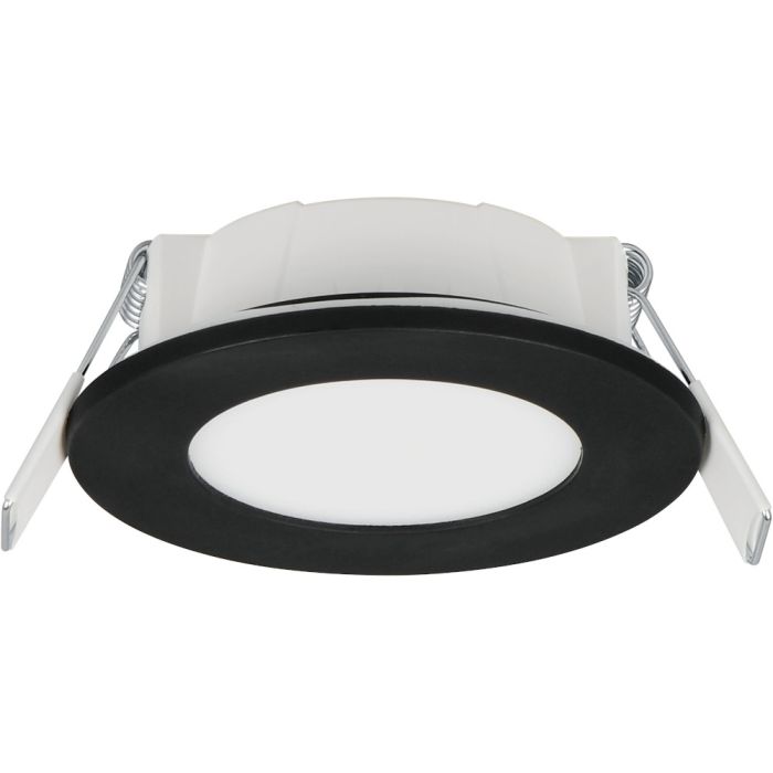 Trio Himal 635110102 zwart eenvoudig rond inbouwspotje voor de badkamer