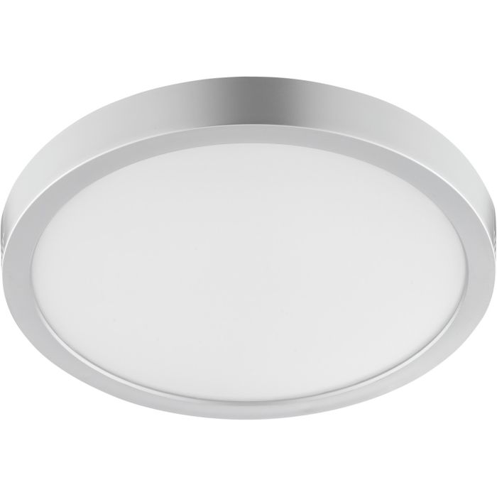 Brilliant Jade zilverkleurige plafonnière voor de badkamer met een diameter van 27,5 cm en een hoogte van 3,1 cm
